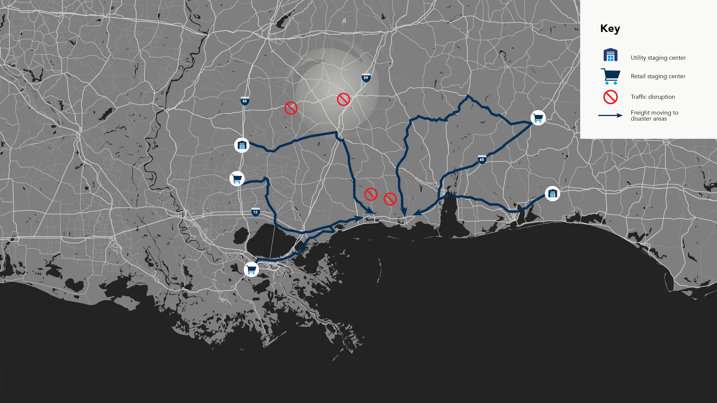 Worker working on powerline.