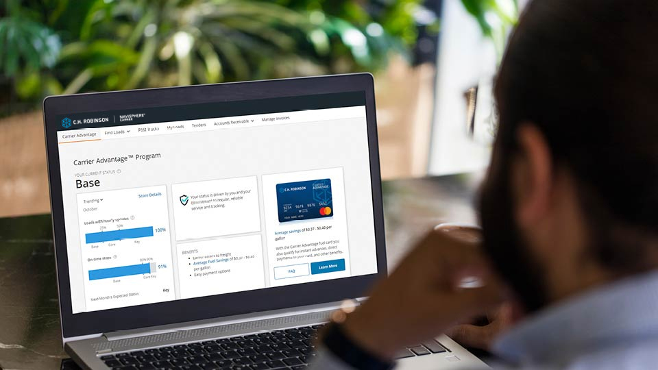 a Contract Carrier Carrier Setup C.H. Robinson