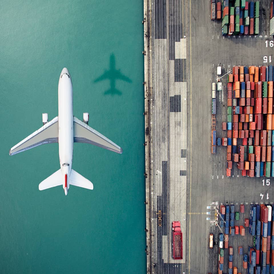 Multimodal services combine air and ocean shipping for convenience and security.