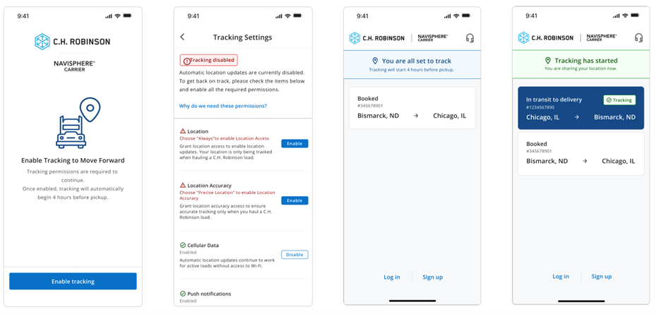 carrier quick tracking guide